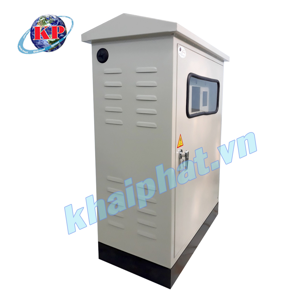 Tủ mái nhà, 2 lớp cửa, chân khung