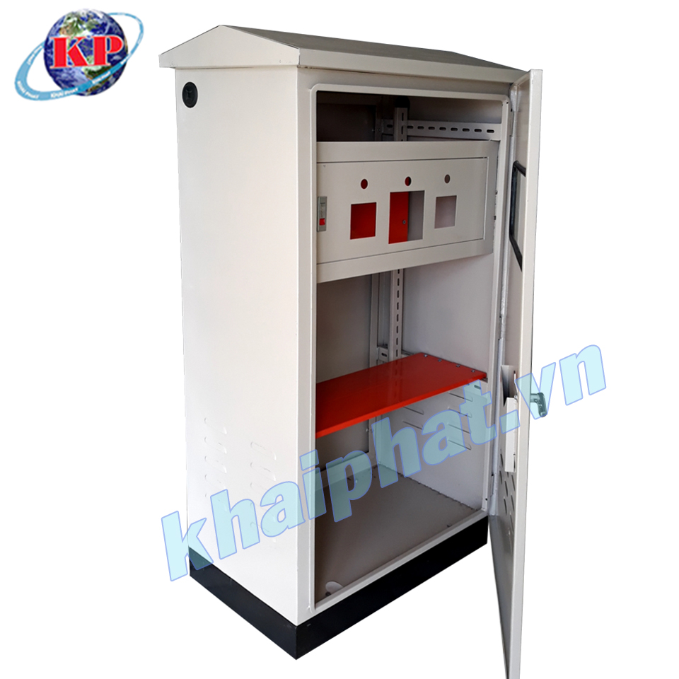 Tủ mái nhà, 2 lớp cửa, chân khung