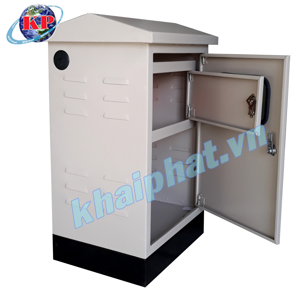 Tủ mái nhà, 2 lớp cửa, chân khung